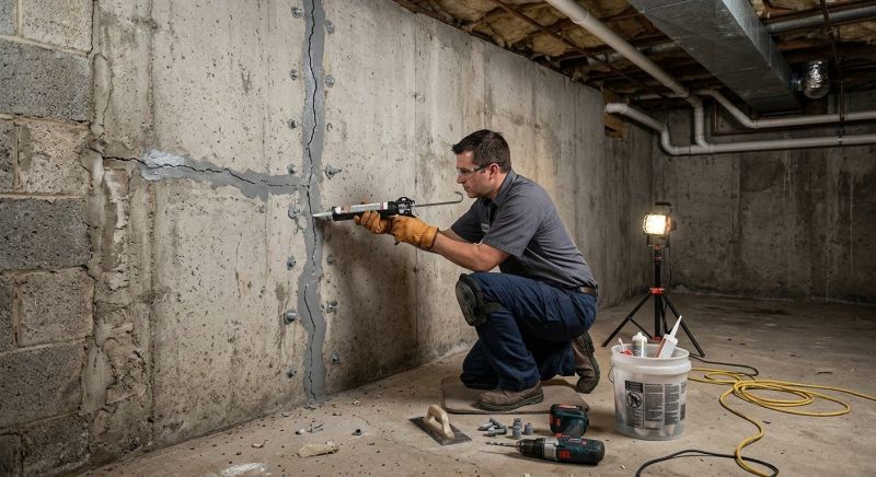 Basement Crack Repair in Lincolnton, NC