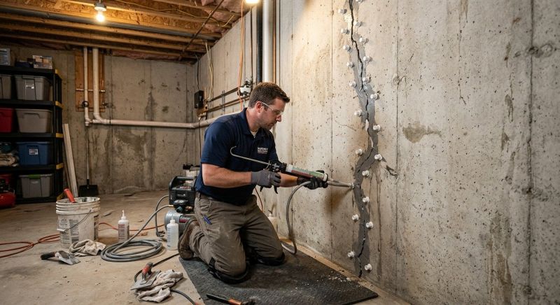 Basement Crack Repair in Lincolnton, NC