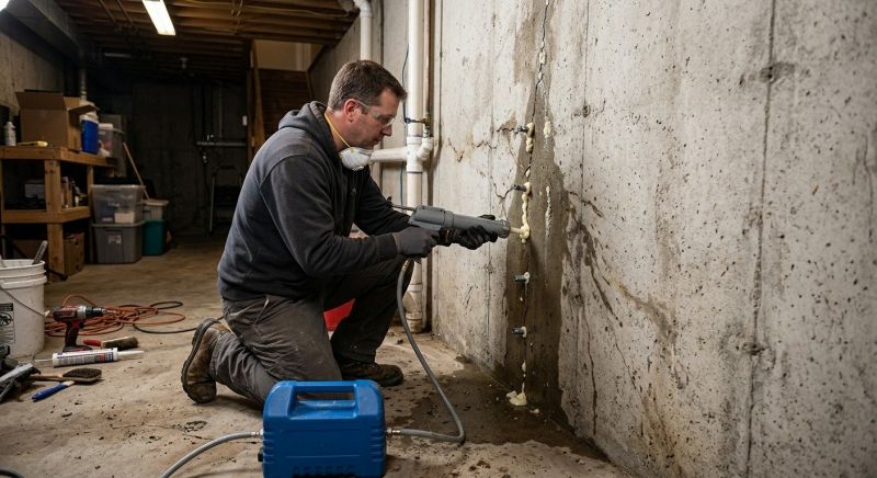 Basement Crack Repair in Lincolnton, NC