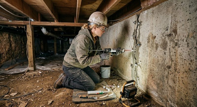 Basement Foundation Repair in Cornelius, NC