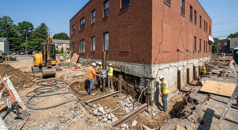 Building Foundation Repair in Belmont, NC