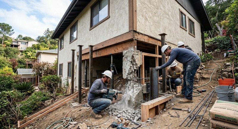 Concrete Foundation Repair in Cornelius, NC