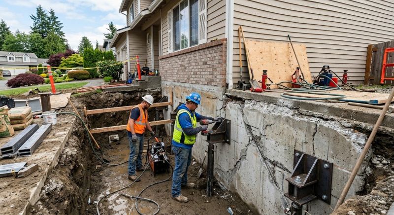 Concrete Foundation Repair in Iron Station, NC