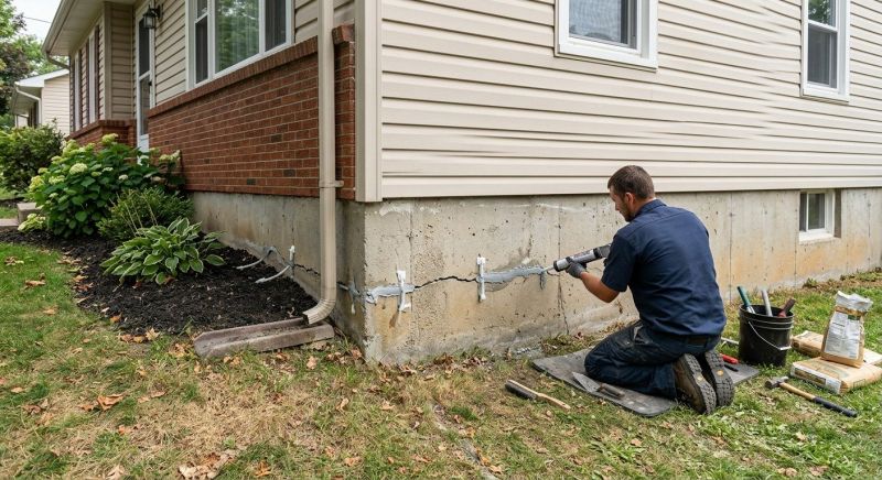 Cracked Foundation Repair in Catawba, NC