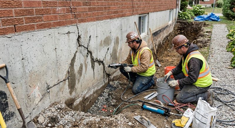 Cracked Foundation Repair in Conover, NC