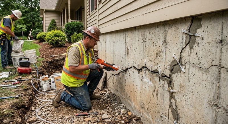 Cracked Foundation Repair in Gastonia, NC