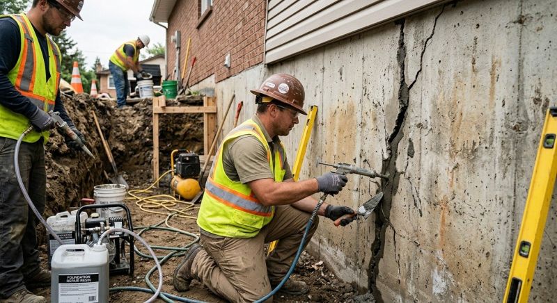 Cracked Foundation Repair in Maiden, NC