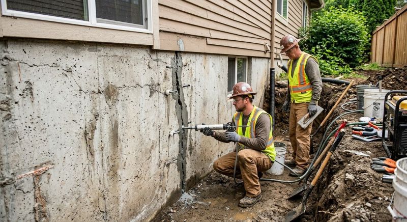 Cracked Foundation Repair in Newton, NC