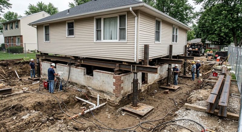 Foundation Lifting in Iron Station, NC