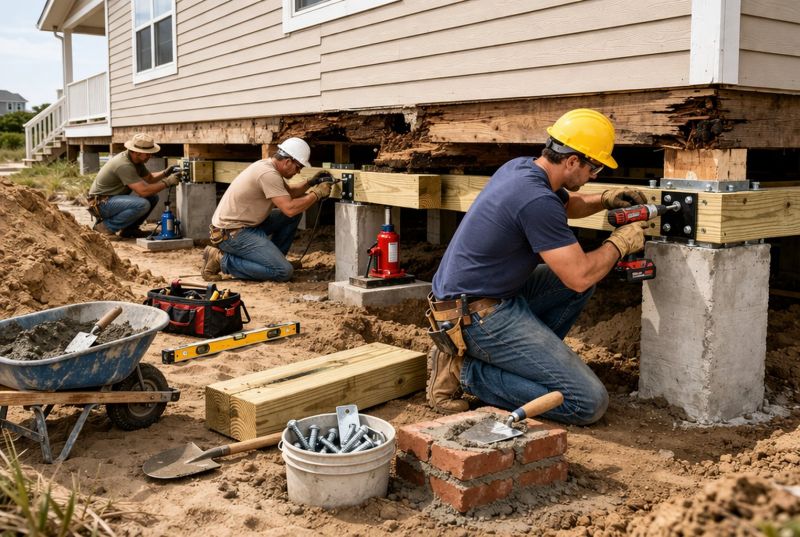 Foundation Raising in Iron Station, NC