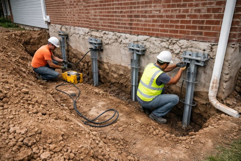 Helical Piers Installation in Lincolnton, NC