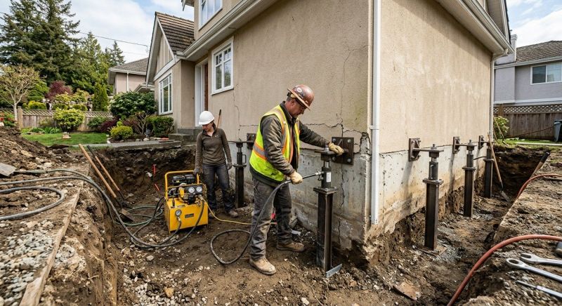 Sinking Foundation Repair in Lincolnton, NC