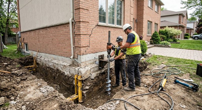 Sinking Foundation Repair in Lincoln County, NC