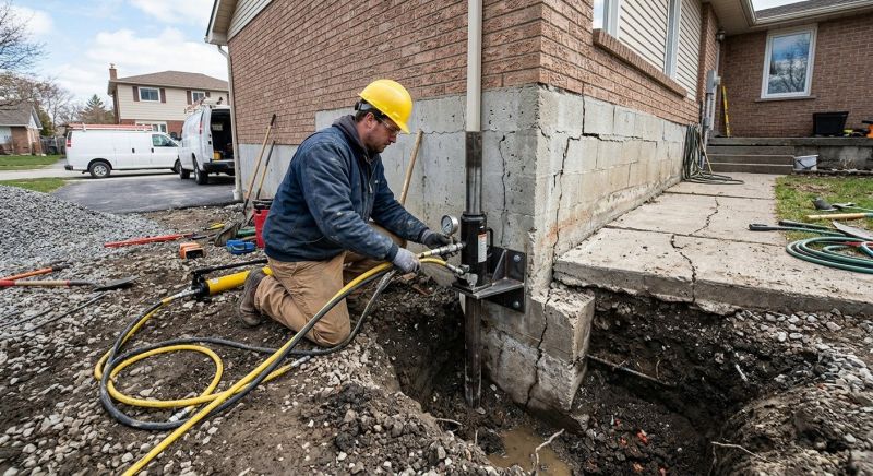 Sinking Foundation Repair in Mount Holly, NC