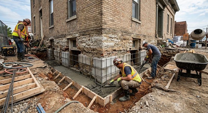 Structural Underpinning in Lincolnton, NC